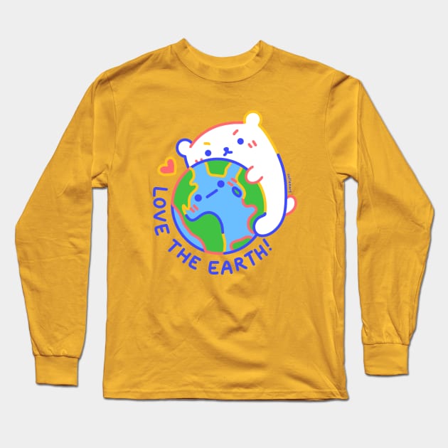 Love the Earth! Long Sleeve T-Shirt by catleeart